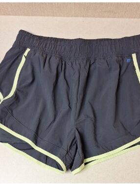 Women’s Active Running Shorts - Black with Lime Trim